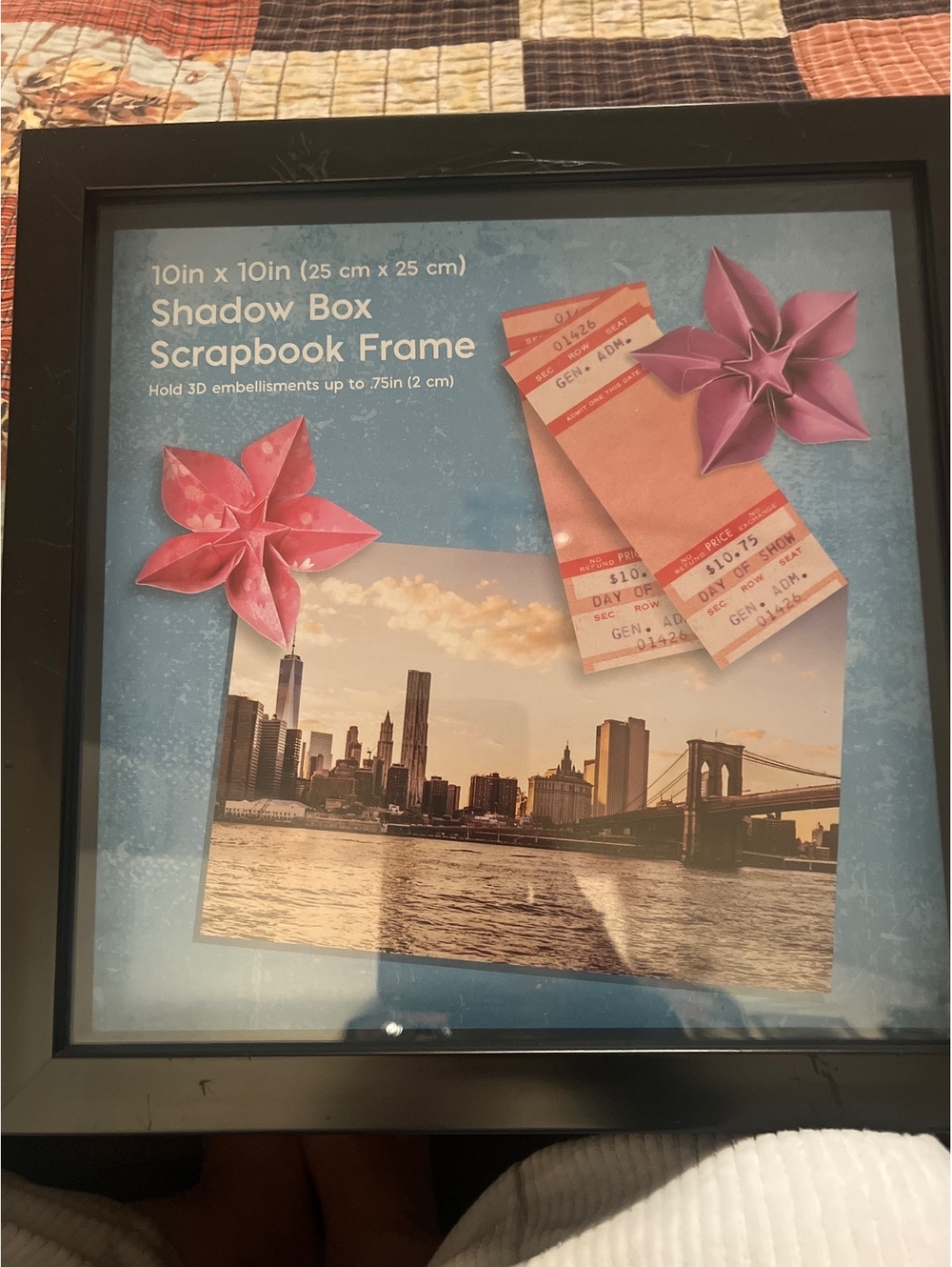 10in x 10in Shadow Box Scrapbook Frame